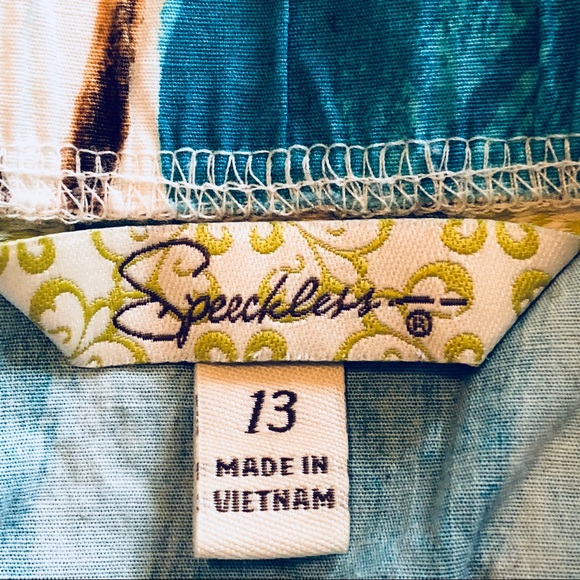 Speechless Blue Floral Strapless Fit & Flare Dress - Picture 7 of 8